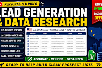 build verified lead lists using osint and data research