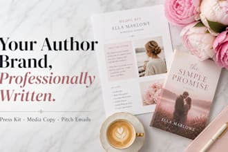 write a press and media kit for your romance book or author brand