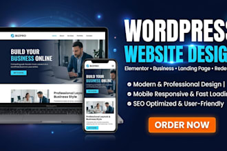 redesign webseite wordpress develop custom wordpress landing page with elementor