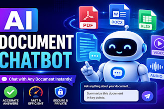 develop an ai chatbot that reads documents and answers instantly