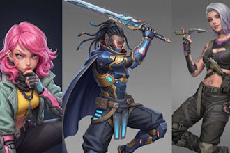 realistic 3d game character stylized 3d character model for unity unreal engine