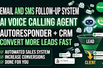 high converting missed calls text SMS email follow up CRM respond io automation