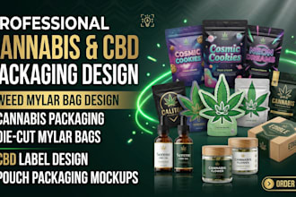 design weed mylar bags cannabis diecut mylar bag design cbd label design