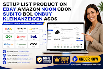 setup list product on ebay amazon noon cdon subito bol onbuy kleinanzeigen asos