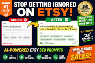 create etsy chatgpt prompts for better product listings