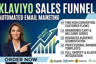 setup klaviyo sales funnel, email marketing, or klaviyo shopify marketing
