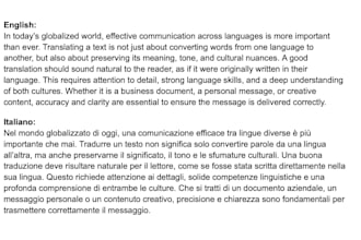 translate english to italian and italian to english