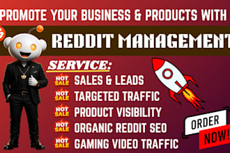 promote your local business, gaming video and store product  via reddit seo post