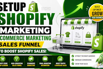setup shopify marketing e commerce marketing sales funnel to boost shopify sales