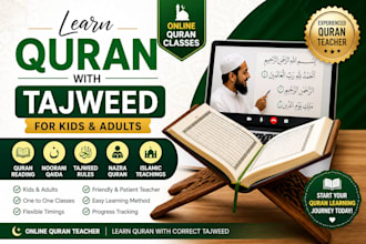 be your online quran tutor for kids and adults