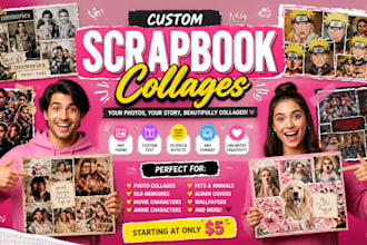 make your photos into a cool scrapbook collage in 24 hours