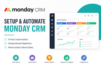 setup monday CRM monday CRM automation