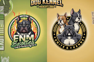 design a custom bulldog, frenchie, or bully kennel logo