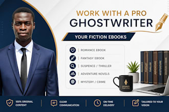 ghostwrite young adult adventure and fantasy stories with engaging character