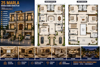 draw creative residential site plans and architectural layouts