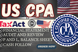 prepare licensed US CPA audit review financial statements