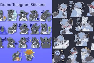 do furry telegram discord stickers furry animated stickers emote