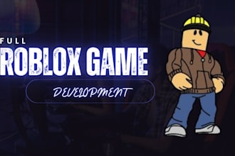 build full roblox game development, game map development