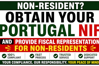 obtain your portugal nif and provide fiscal representation for non residents