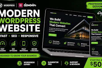 build and design a wordpress elementor conversion website
