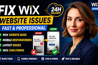 fix wix website bugs wix mobile responsiveness wix layout issues wix cms forms