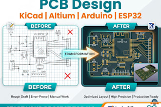 do pcb design kicad aitium esp32 arduino schematic layout custom circuit board