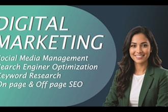 be your digital marketing expert, social media manager and SEO specialist