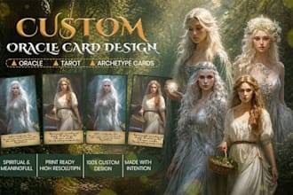 illustrate custom oracle cards