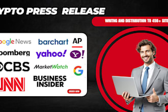 do crypto press release writing and distribution