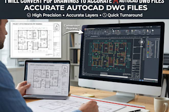 convert PDF drawings to accurate autocad dwg files