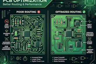 debug and optimize pcb designg to resolve emi signal integrity and layout issue