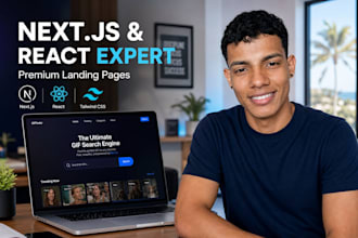 build a premium next js and react website