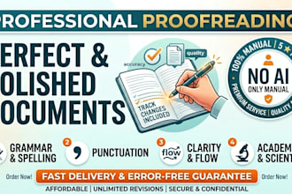 professionally proofread and edit your english documents