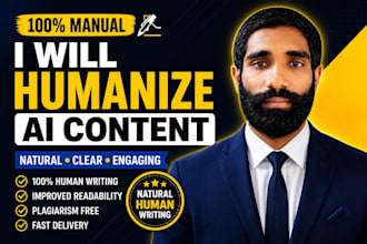 manually rewrite ai content into natural human writing