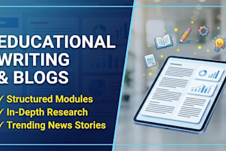 write educational articles and blogs