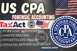 perform CPA forensic accounting transaction analysis asset tracing investigation