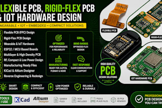 design flexible pcb, rigid flex pcb, wearable and iot hardware design