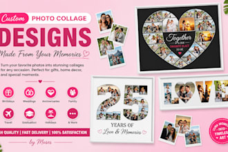 make a unique photo collage and booth templates in 6 hours