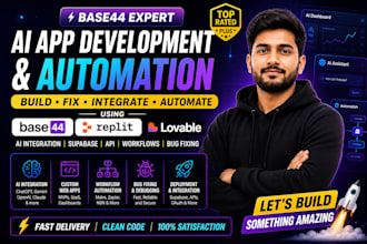 base44 expert for ai app development workflow automation