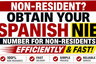 obtain your spanish nie number for non residents efficiently and fast