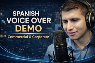 record a professional spanish voice over pro for e learning and corporate videos