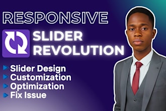 design responsive web banner and slider with slider revolution, fix slider issue