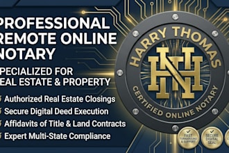 provide secure remote online notary for real estate and property deeds