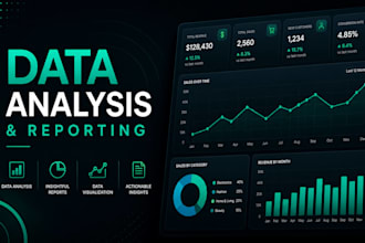do data analysis, dashboard and reporting
