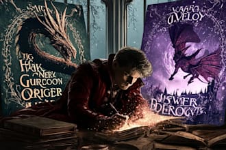 design unique fantasy book cover, kindle ebook cover