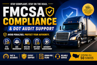 handle fmcsa compliance, ifta filing, ucr and dot audit support