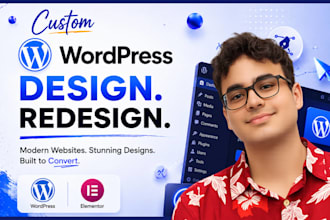 design, redesign wordpress website, elementor website design