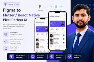 convert figma to flutter or react native for a pixel perfect UI