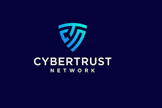 design futuristic saas, cybersecurity and startup logo