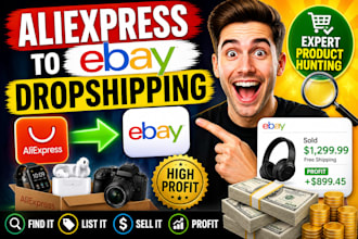 do aliexpress to ebay dropshipping and expert product hunting
